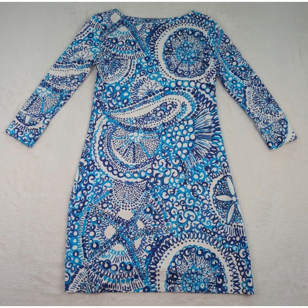 Lilly Pulitzer Sophie Dress Womens XS Midnight Blues‎ - Picture 7 of 8